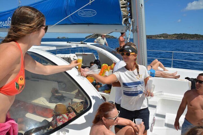 Best Sailing Catamaran, Beach and Snorkel - Cruise Ship Friendly