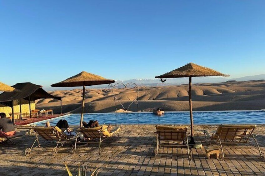 Swimming Pool Day at Agafay Desert: Lunch & Transfers - Marrakesh