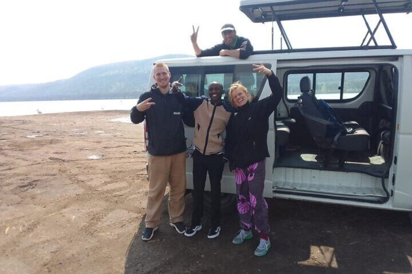 Our guests at lake Nakuru national park