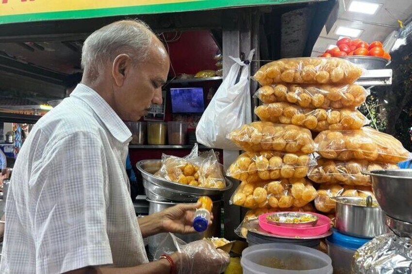 Pani Puri the tangy flavour food.