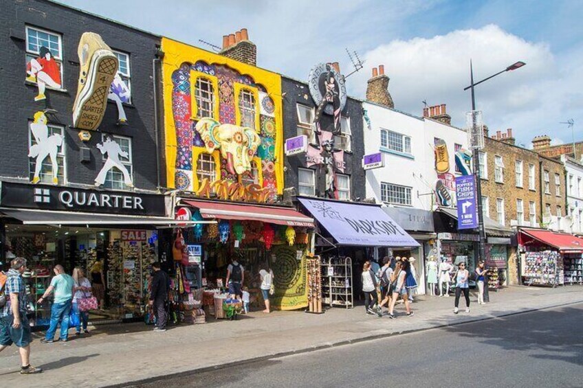 Camden Markets, Music and Movies Walking Tour with Food Tasting 