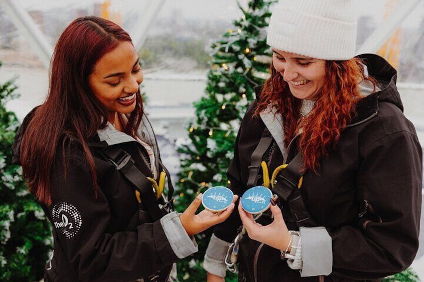 Up at The O2 Snow Globe Climb