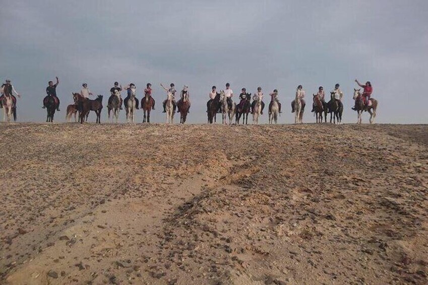 Two-Hour Desert and Sea Horse Riding Experience in Hurghada