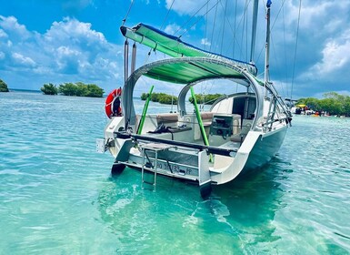 Guadeloupe: Ti-Bo Sailboat Ecological Tour in lagoon