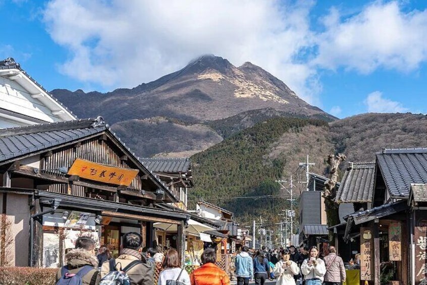 Yufuin, voted the top tourist spot by Japanese women, is a peaceful, mountain-surrounded town perfect for relaxation.