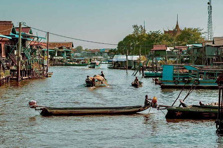 ( Free eSim) Floating Village Half Day Boat Tour at Kompong Pluk