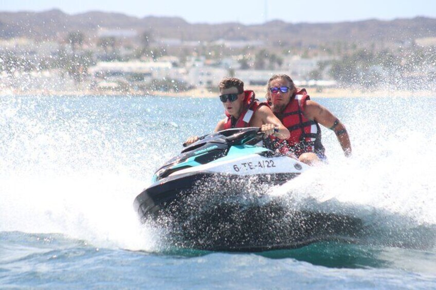 Jet Ski Activity to Lobos Island from Corralejo