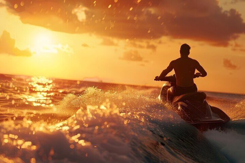 Jet Ski Activity to Lobos Island from Corralejo