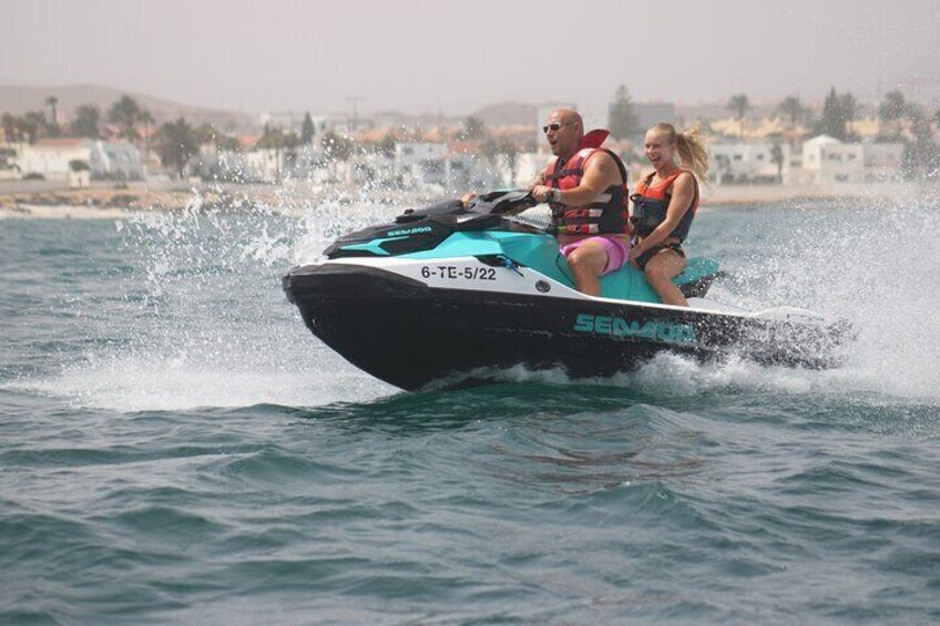 Jet Ski Activity to Lobos Island from Corralejo