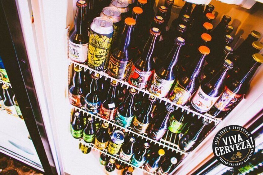 One of our many fridges. Stocked with all the best local beers of Ecuador.