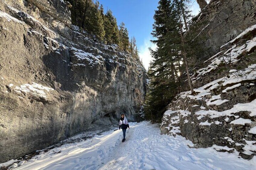 Grassi Lake and Grotto Canyon Icewalk from Calgary