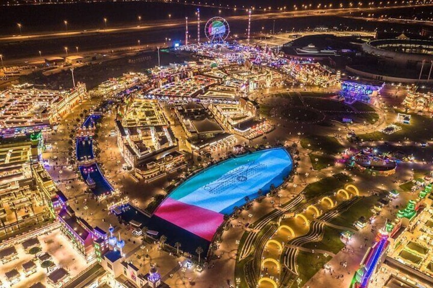 Architectural wonders await at Dubai Global Village, showcasing designs from cultures around the world.