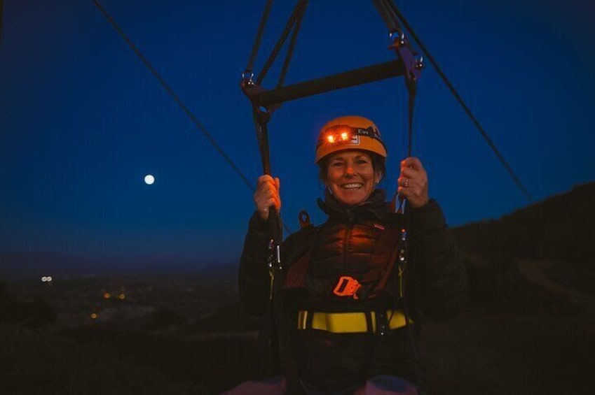 Moonlight Zipline Tour near Santa Barbara