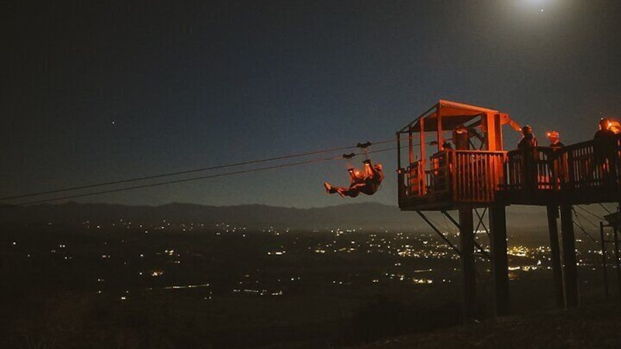 Moonlight Zipline Tour near Santa Barbara