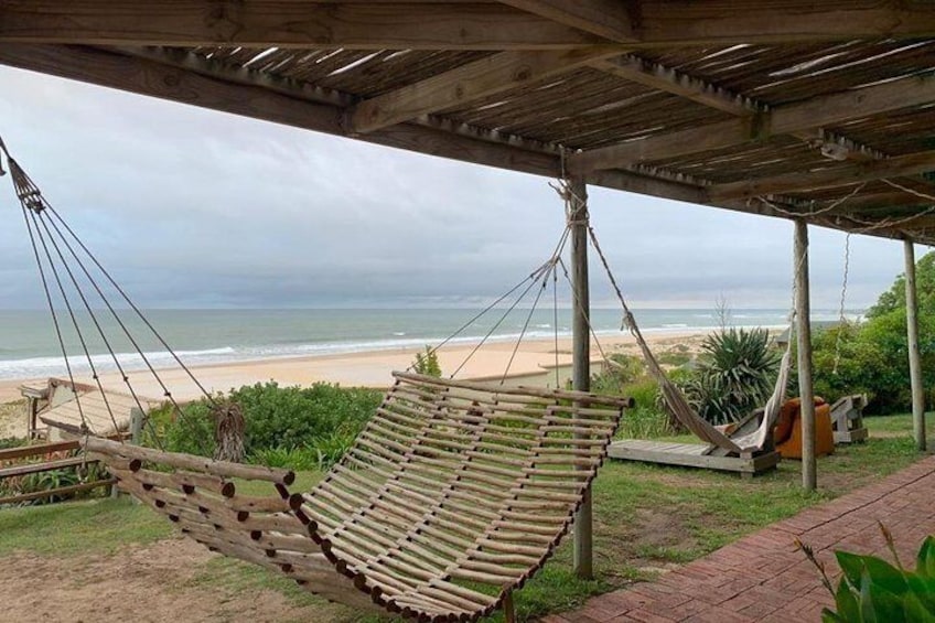 Get to listen to the sound of the ocean as we settle in to stay at a beach house 