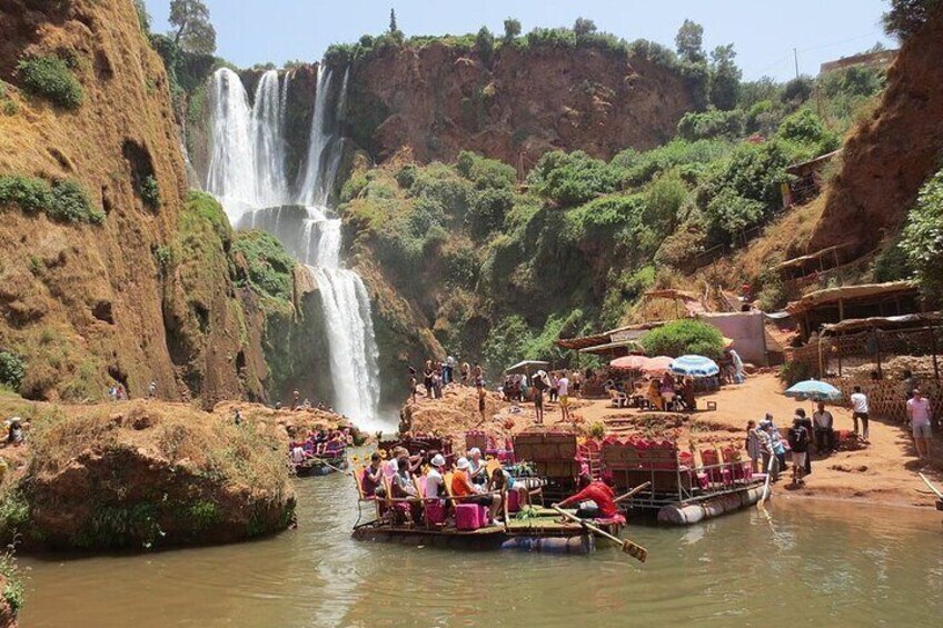 Small group Ouzoud Waterfall Guided Tour Boat Ride from Marrakech