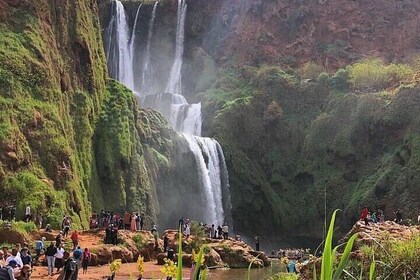 Small group Ouzoud Waterfall Guided Tour Boat Ride from Marrakech