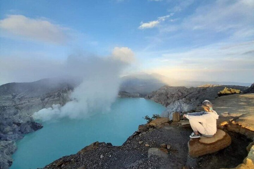 top view mount ijen