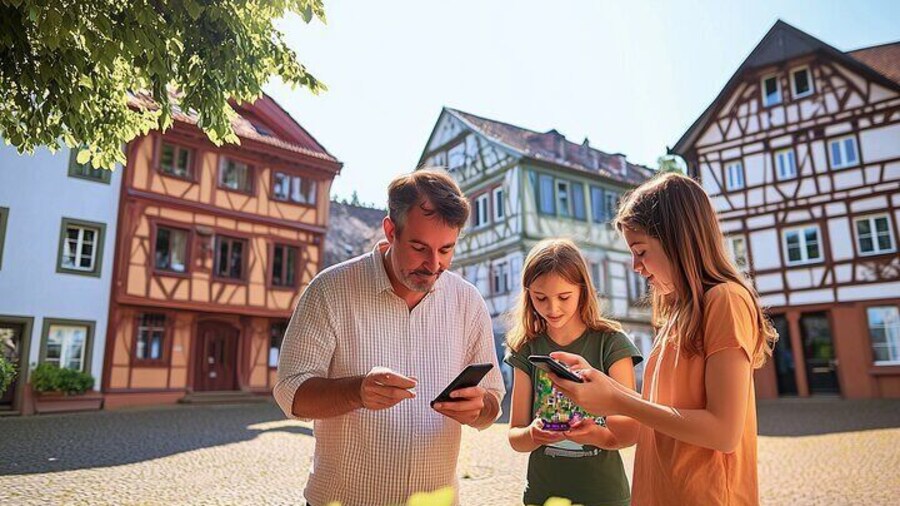 Private Audiobook City Rally in Mainz City Centre