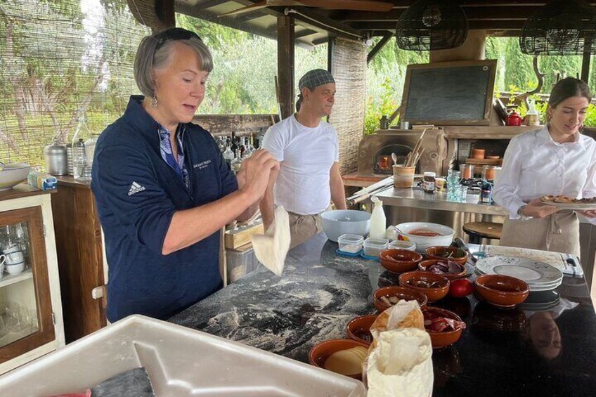 Home Made Pizza Cooking Class in Tuscany with small group