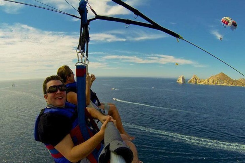 Parasailing adventure in Los Cabos