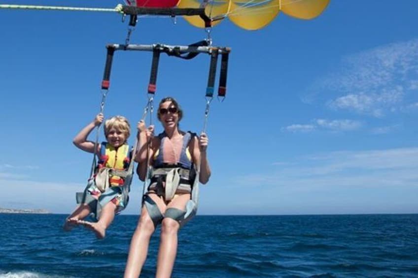 Enjoy a fun parasailing adventure with the family