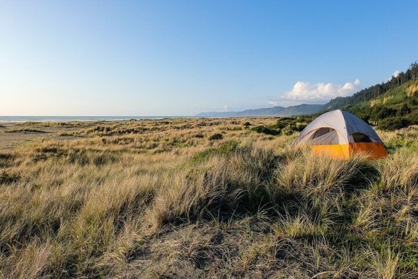 Camping at Gold Bluffs