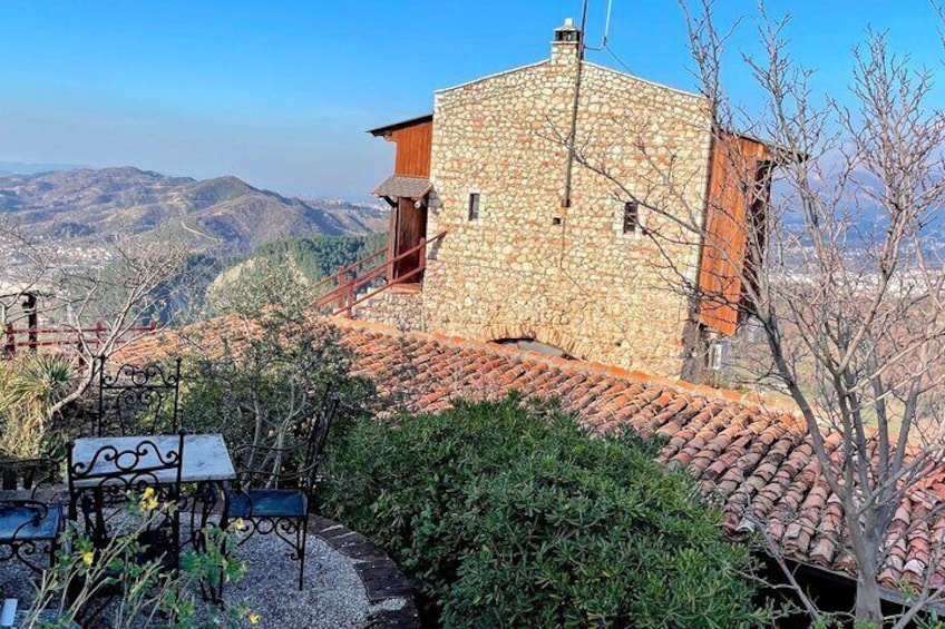 Restaurant inside the Petrela Castle