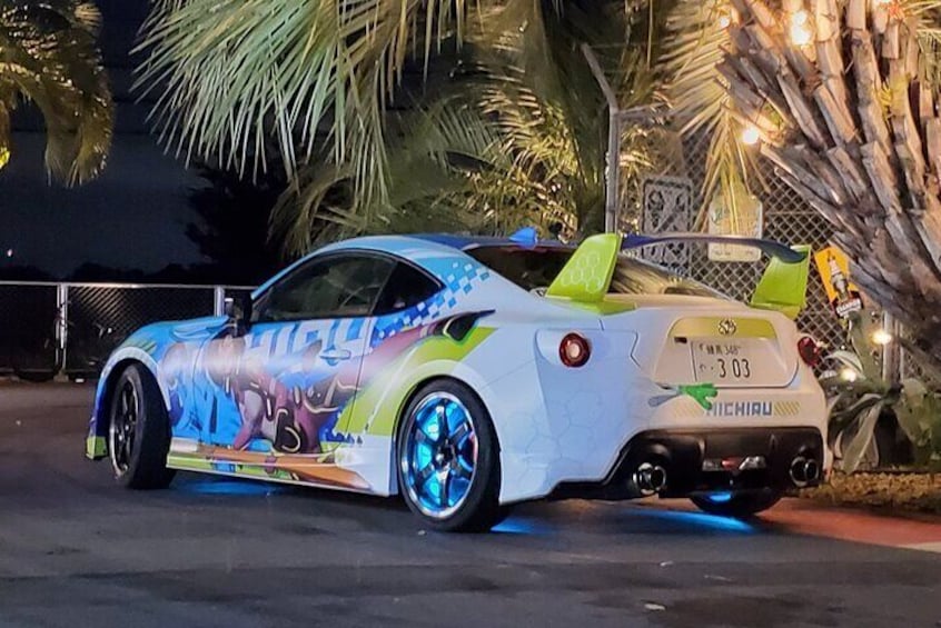 Itasha trip to famous car meet up spot Daikoku Parking 