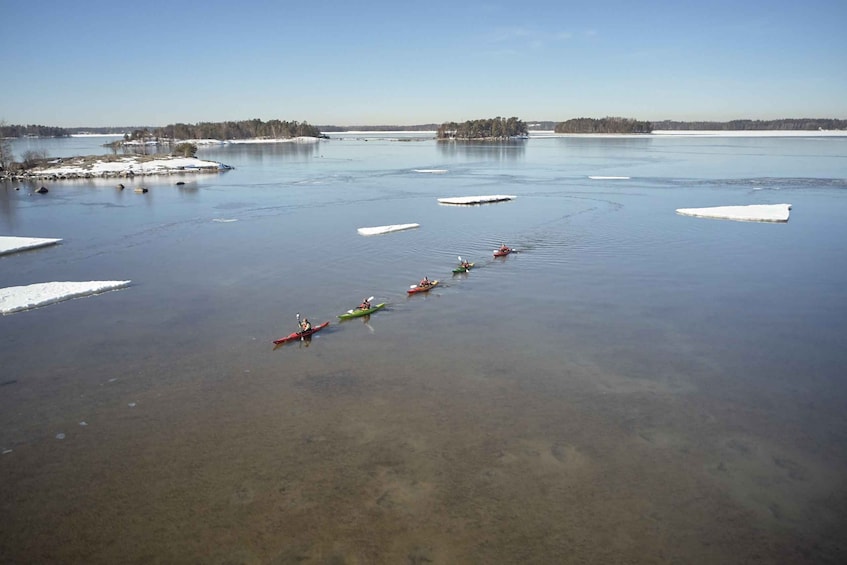 Picture 7 for Activity Helsinki: Winter Kayaking in Eastern Helsinki Archipelago