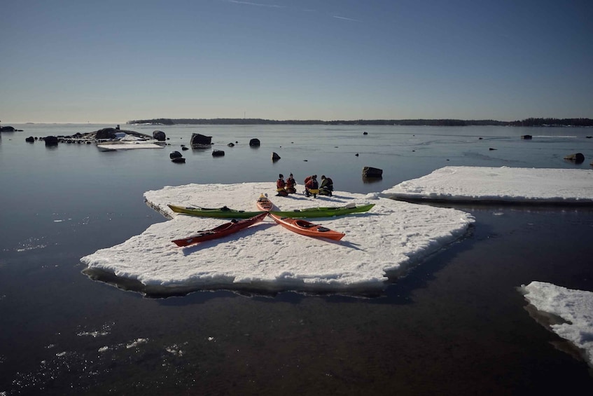 Picture 1 for Activity Helsinki: Winter Kayaking in Eastern Helsinki Archipelago