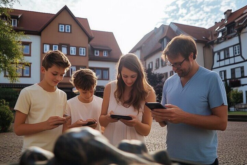 Private Audiobook City Rally in Kaiserslautern's Old Town