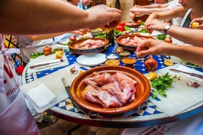 Moroccan Cooking Class and Fez Market Visit and Meal