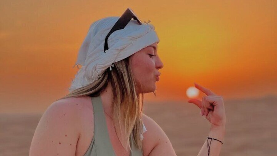 Sunset desert safari with dinner in tented cam