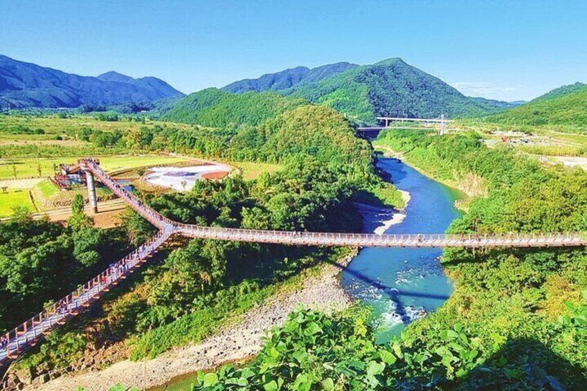  DMZ 2nd tunnel and Y Shaped Suspension Bridge Tour