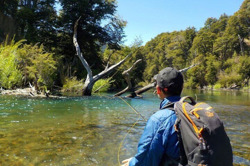 Half day: Initiation in fly fishing in Villa La Angostura