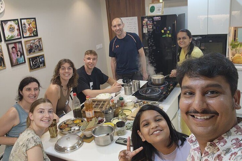 Cooking Class with Guests in our Kitchen