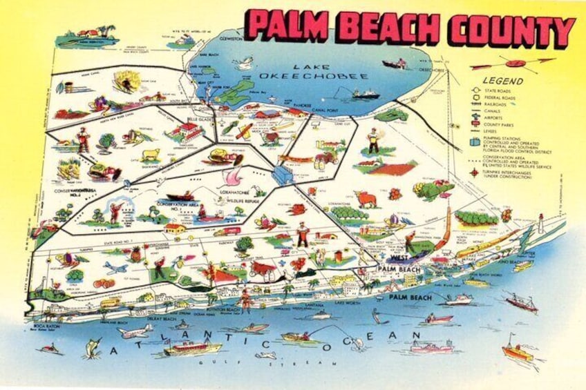 Palm Beach County Postcard