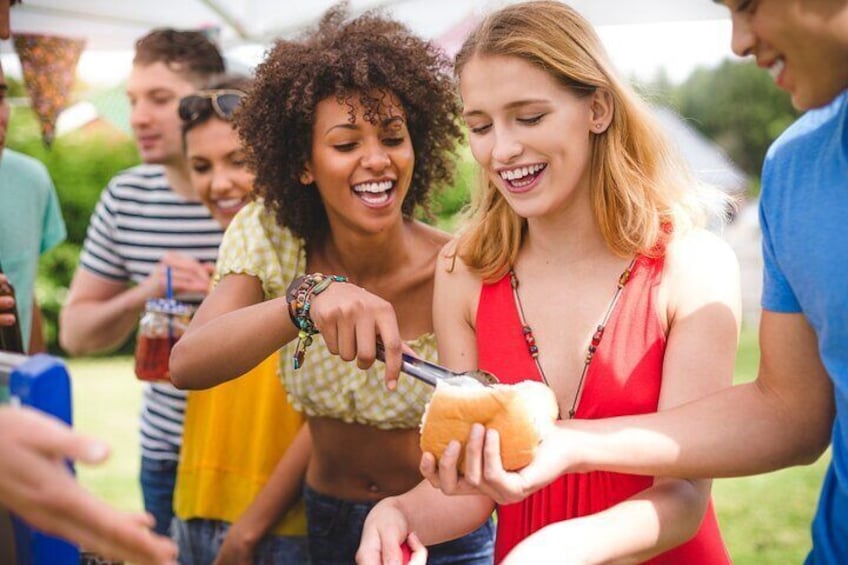 Imagine your party at ours with live music, someone cooking the BBQ for you, plus dessert and a drink.