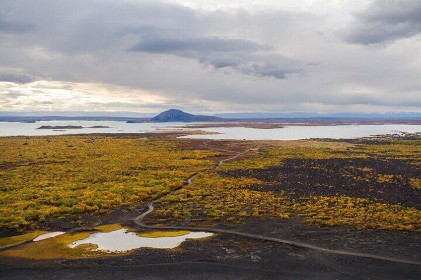 The view from Mt. Hverfjall