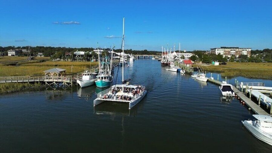 Afternoon Sail in Charleston’s Historic Harbor on a Catamatan
