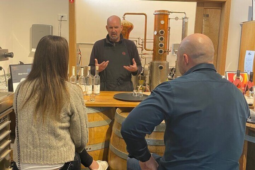 The distiller Jen's, sharing his passion for german white spirits.