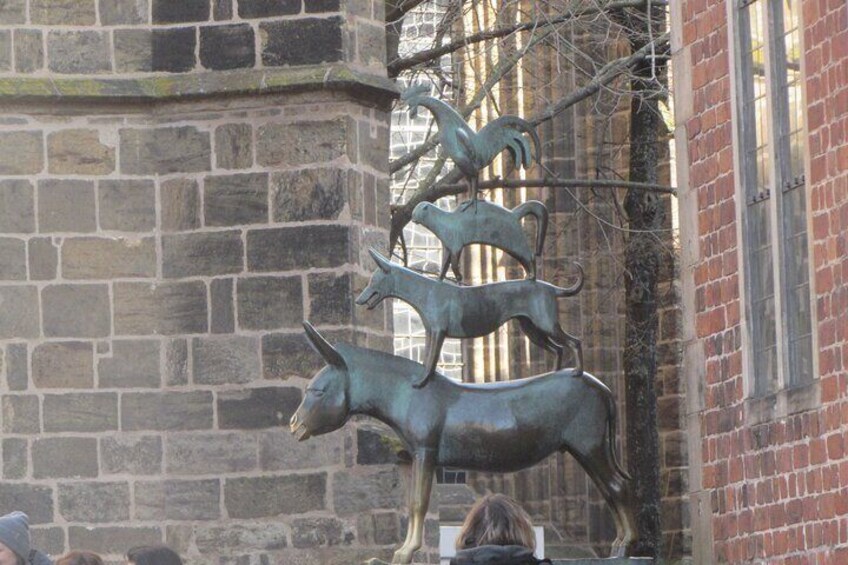 The world famous Bremen Town Musicians