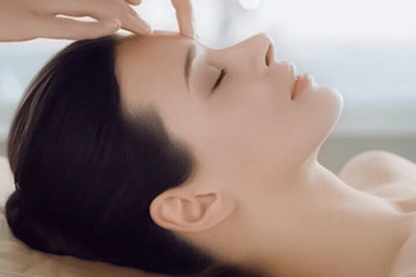 Facial massage helps relax the muscles