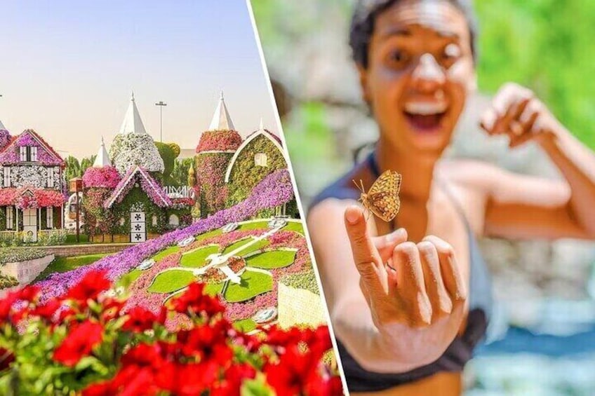 Dubai Miracle Garden + Dubai Butterfly Garden Tickets