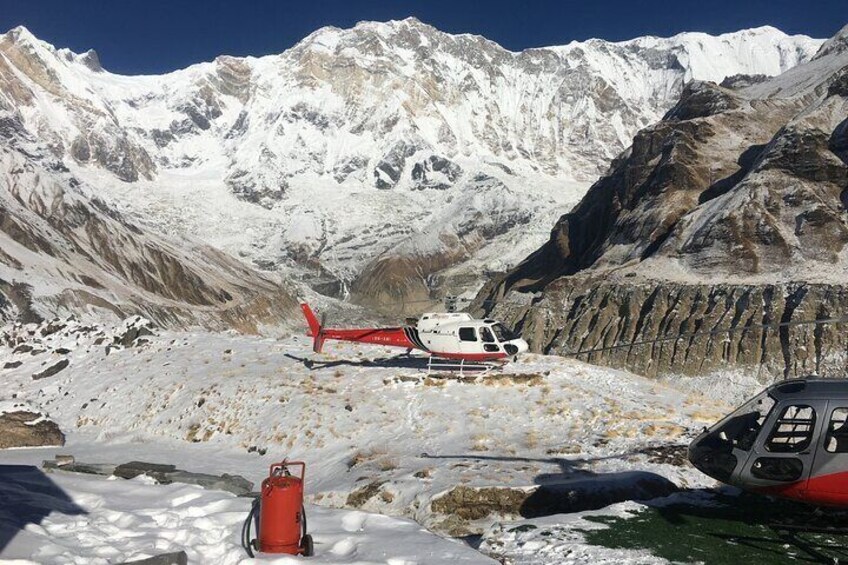 Helicopter Landing Tour to Annapurna Basse Camp