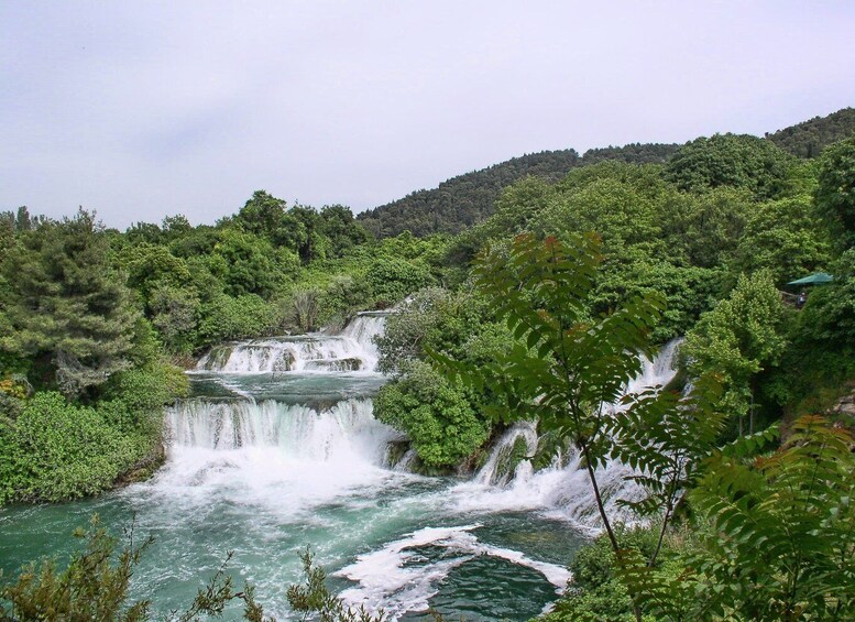 From Split: Krka Waterfalls and Šibenik Tour with Lunch