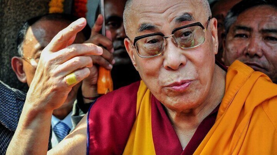Dalai Lama in Bodhgaya.