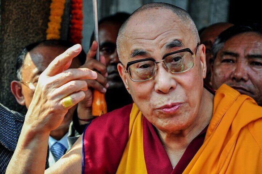 Dalai Lama in Bodhgaya.