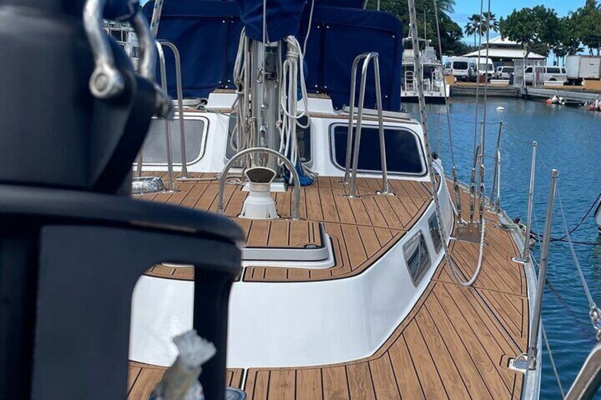 Photo opportunities abound on Sailing Beauty's new & comfortable decking